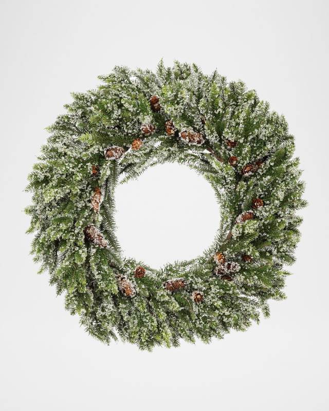 Iced Angel Pine 24" Wreath